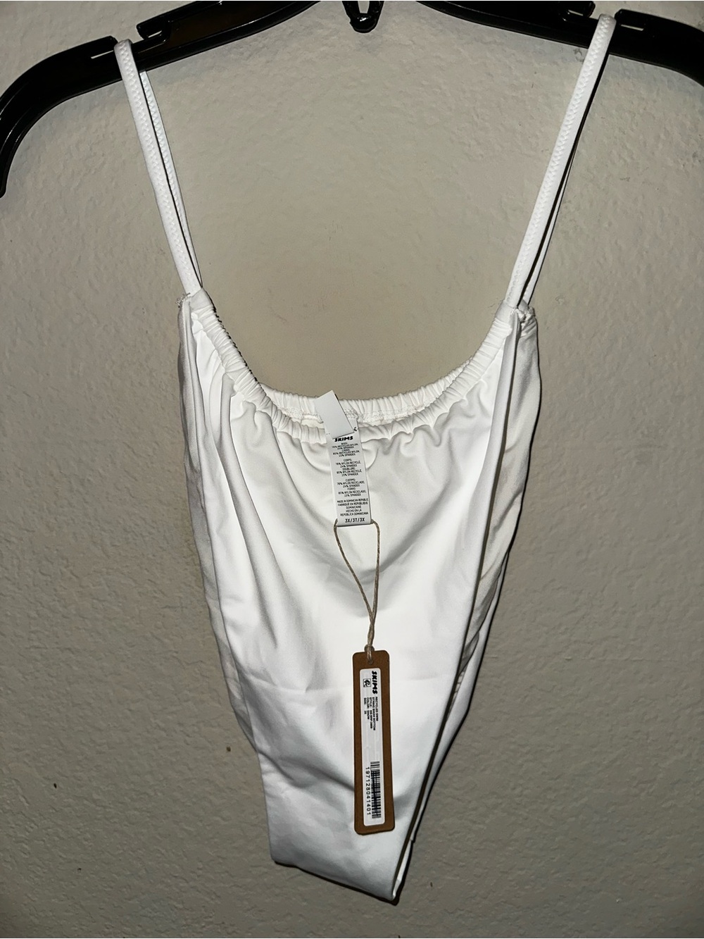 Skims recycled swim string bikini bottom color snow size 3X BNWT